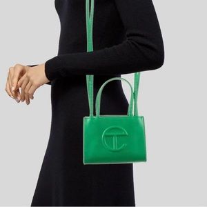 TELFAR small green screen bag